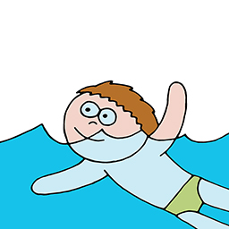 Ich schwimme